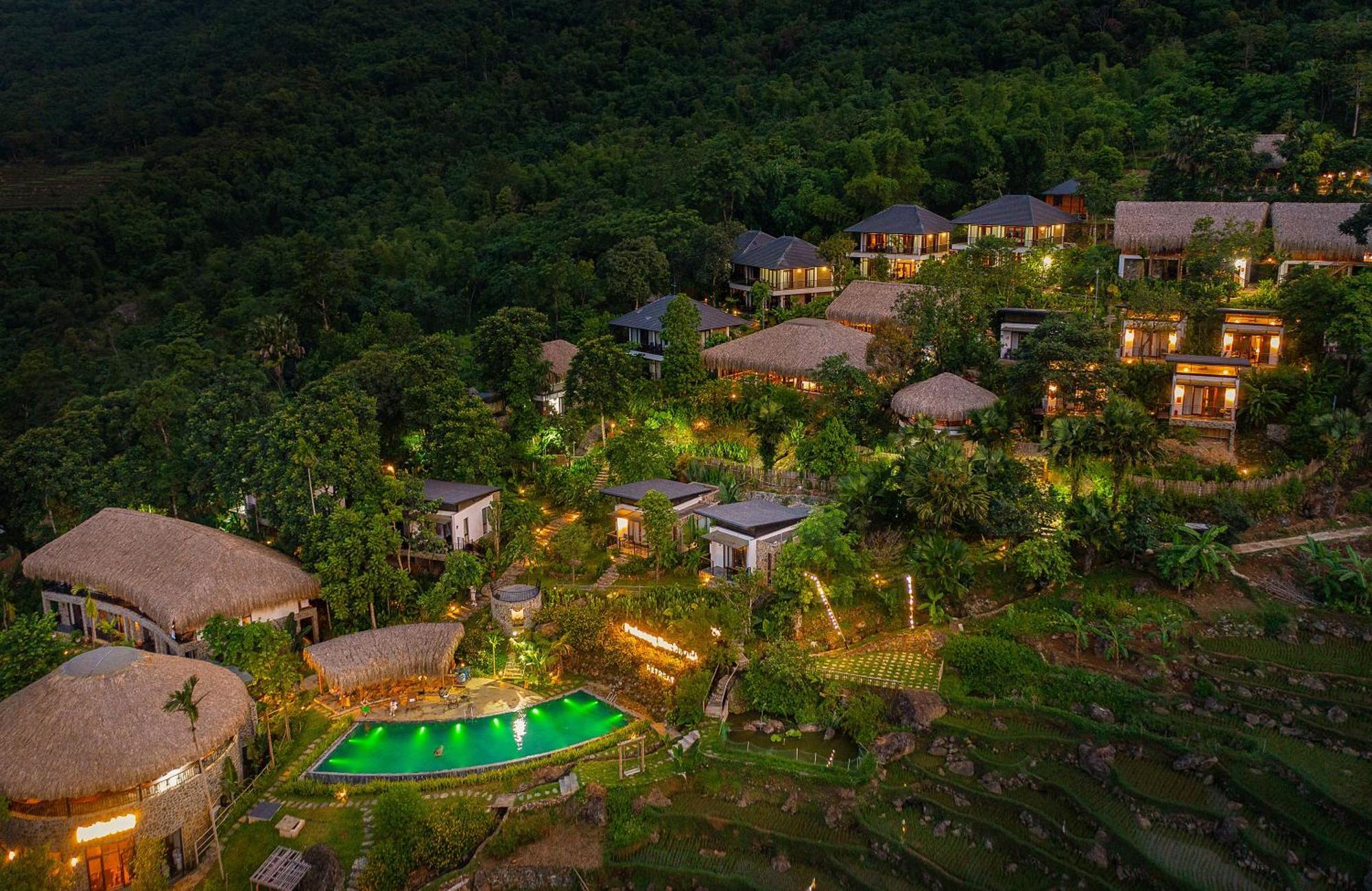 Отель Pu Luong Bocbandi Retreat Экстерьер фото