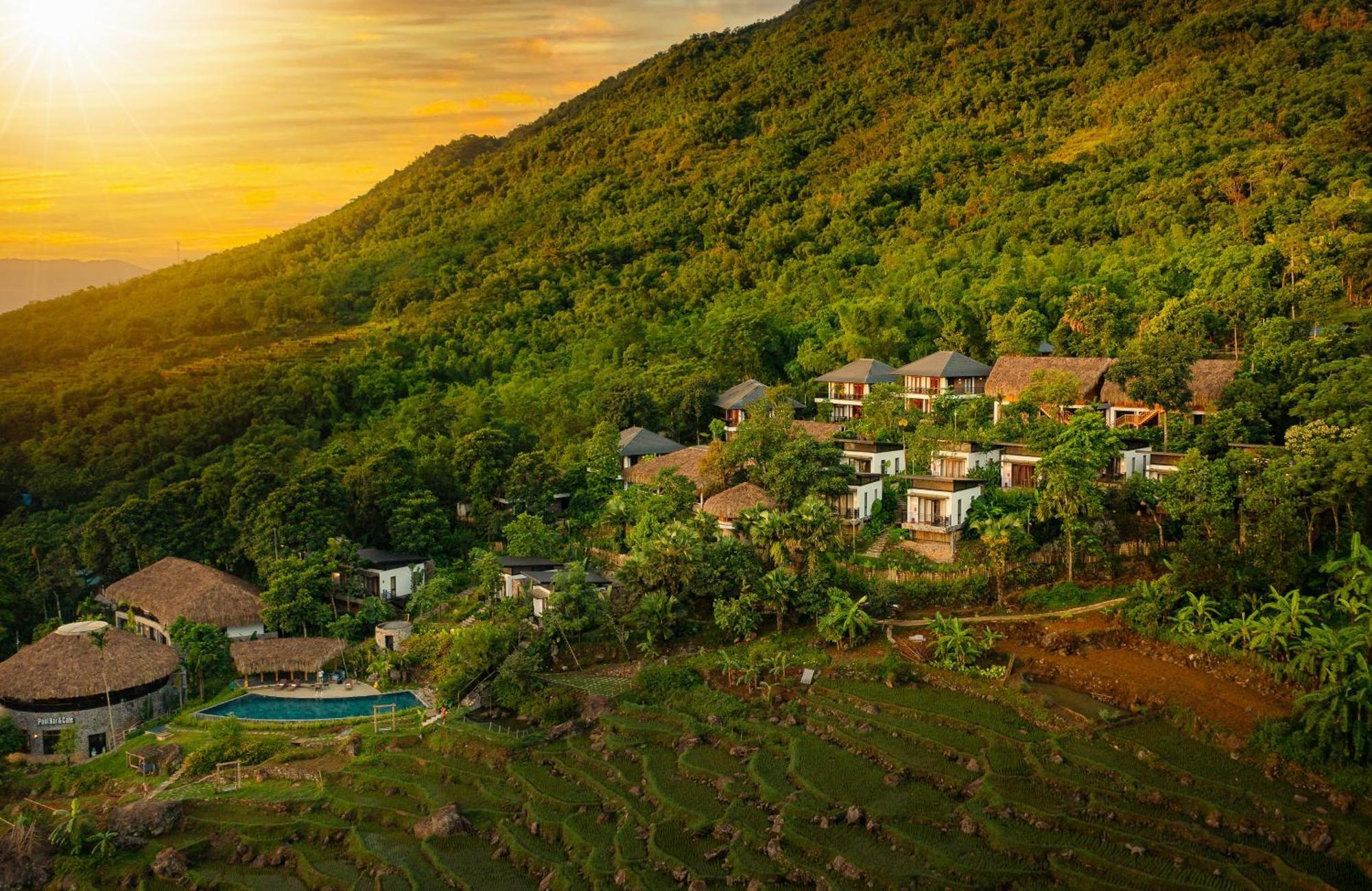 Отель Pu Luong Bocbandi Retreat Экстерьер фото